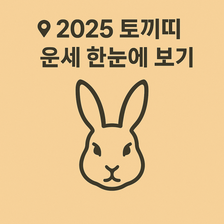  2025년 토끼띠 종합 운세