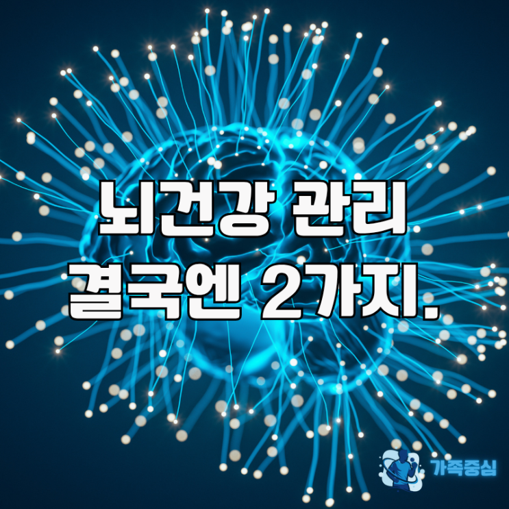  뇌세포 재생과 성장의 핵심. BDNF 증가. 핵심적인 방법 2가지.