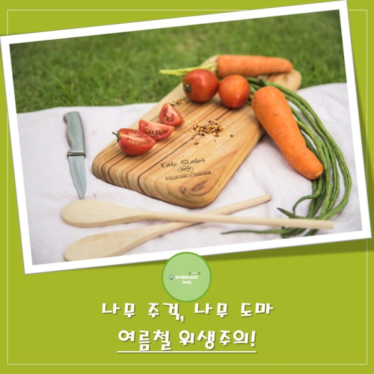  "나무 주걱"과 "도마", 왜 여름철에 특별한 관리가 필요할까요?