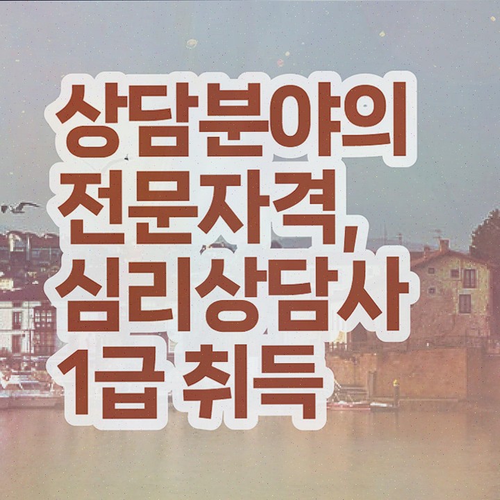  학교 심리상담 , 심리상담사 자격증 단기간에 합격정보 체크해보세요