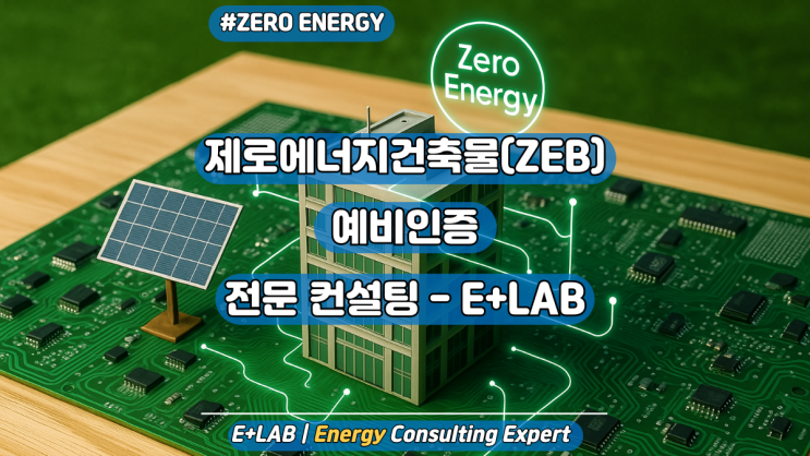  제로에너지건축물(ZEB) 인증 - 예비인증 전문 컨설팅