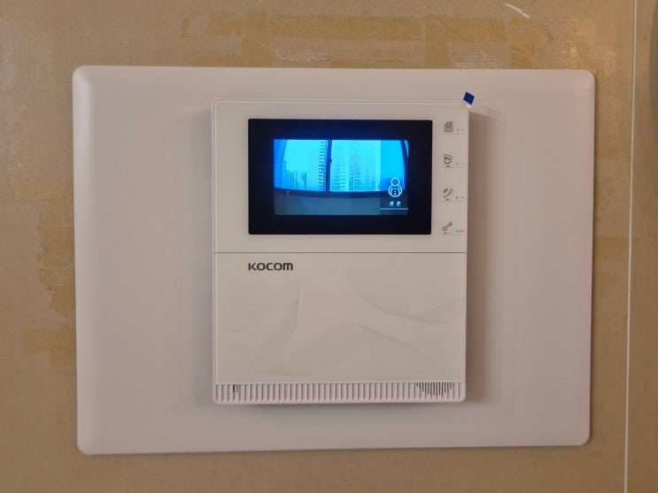  의왕 오전동 진달래아파트 코콤 비디오폰 K2S VP-43HW 설치