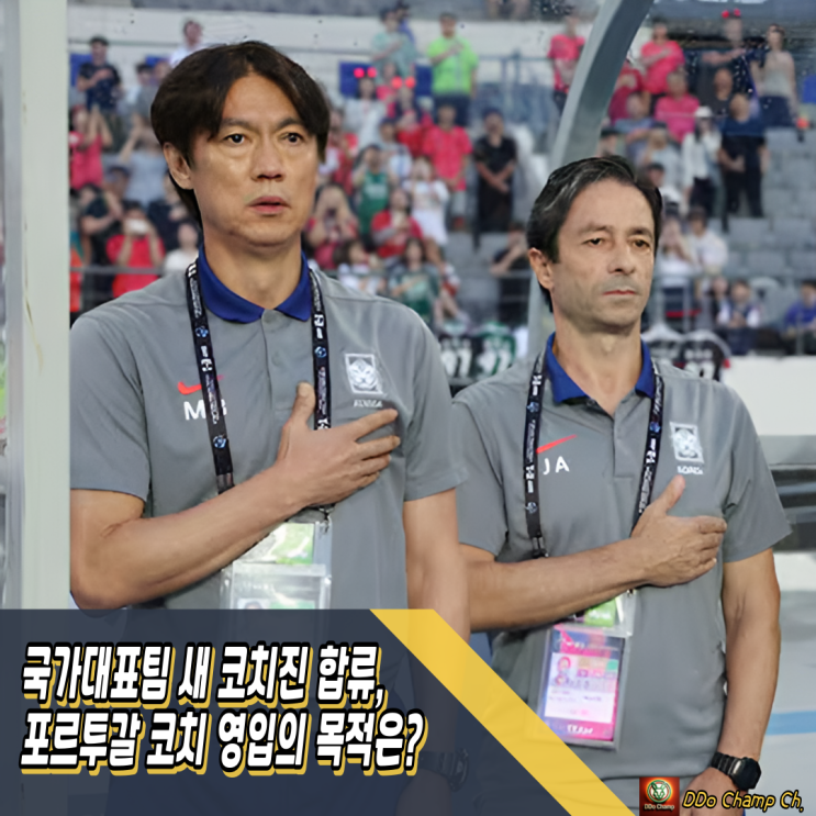 한국축구국가대표팀 새 <b>코치</b>진 합류, <b>포르투갈 코치</b> 영입의... 