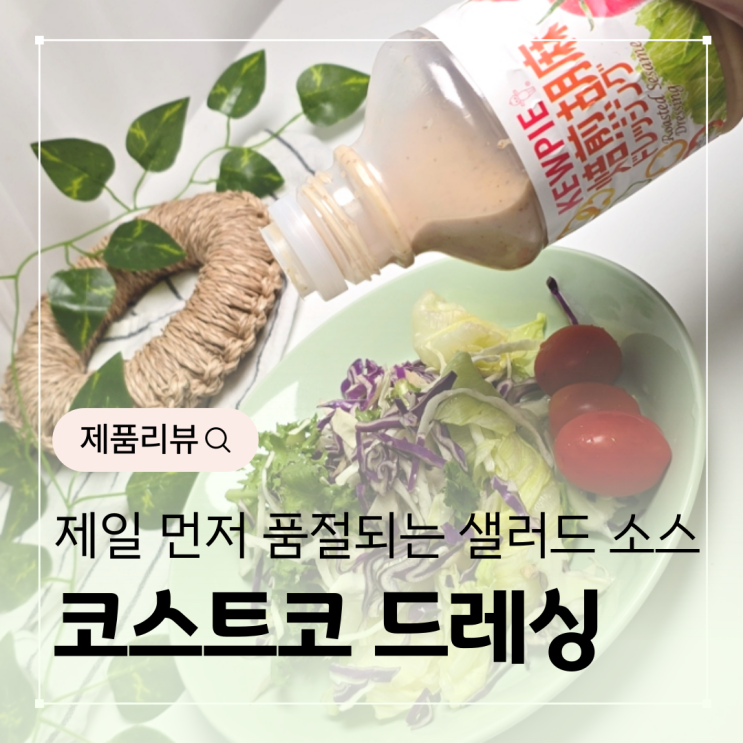  코스트코 샐러드 소스 종류 다이어트 참깨드레싱 추천