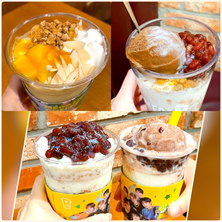  메가커피 메뉴 가격 컵빙수 디저트 신메뉴 칼로리