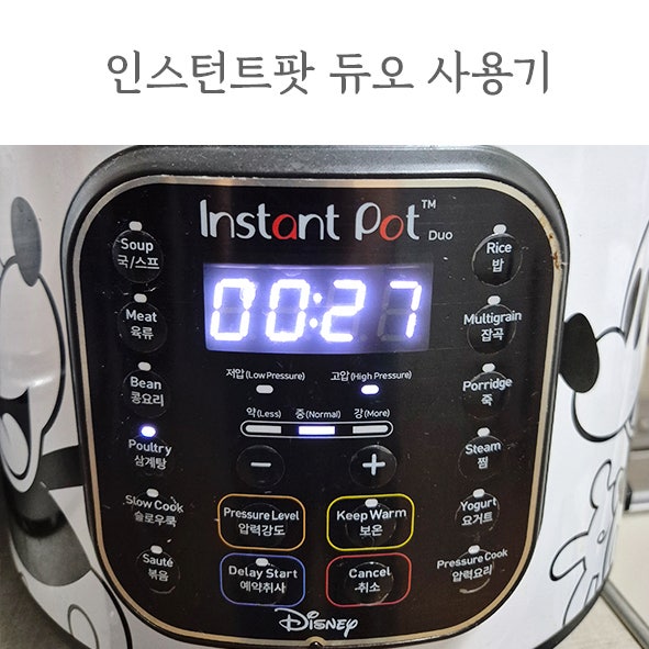 인스턴트팟 사용하여 삼계탕 아롱사태 수육 옥수수까지