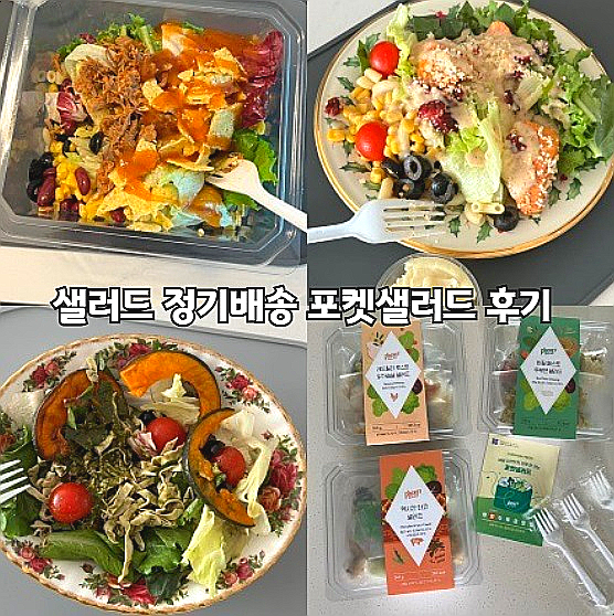  샐러드 정기배송 포켓샐러드 신선하고 간편한 다이어터식단배달 후기