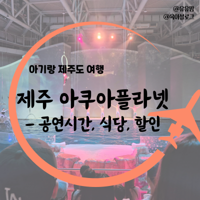 제주 아기랑 가볼만한 곳, 아쿠아플라넷 공연 시간, 입장료 할인, 식당정보