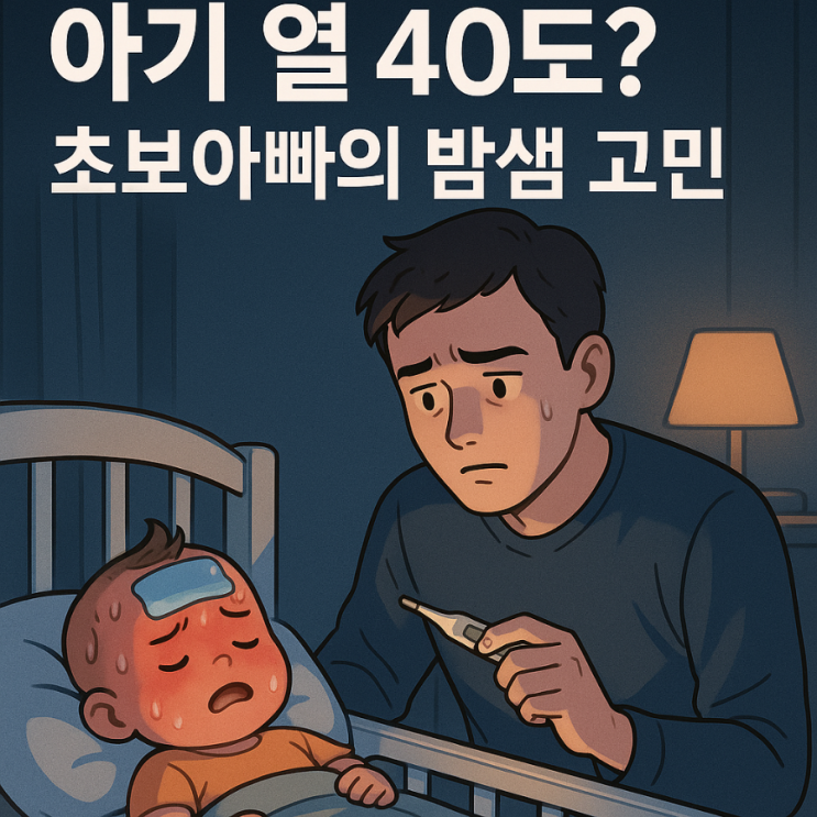 아기 열 40도? 초보아빠의 밤샘 고민과 응급실 가기 전 체크리스트