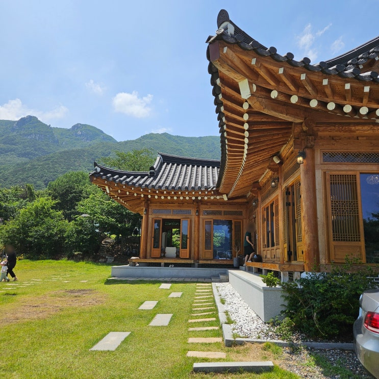  블루베리 농장 체험 가능한 양산 한옥카페 효효, 아이랑 가기 좋아요