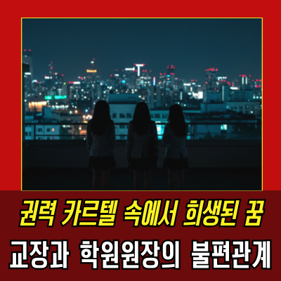  브니엘예고 3명 투신 사건, 교장과 학원 선생의 비밀 카르텔