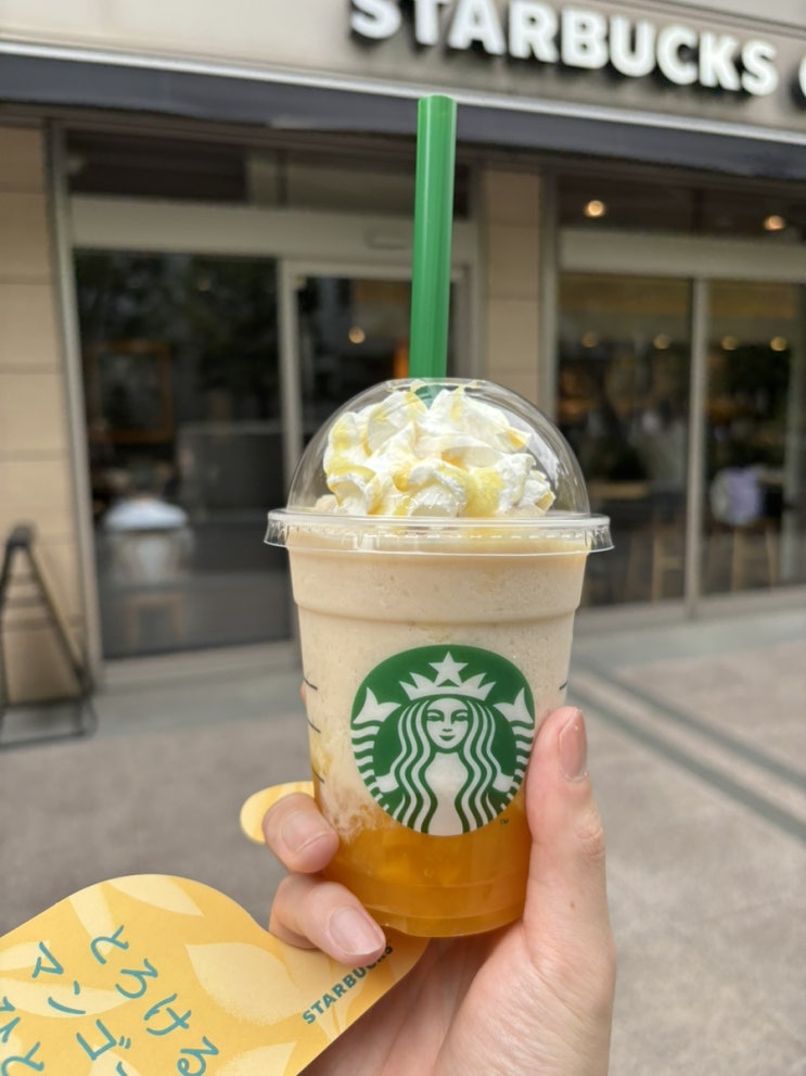  오리엔탈 망고&티 프라푸치노 オリエンタル マンゴー & ティー フラペチーノ (5월 일본 스타벅스 한정메뉴)