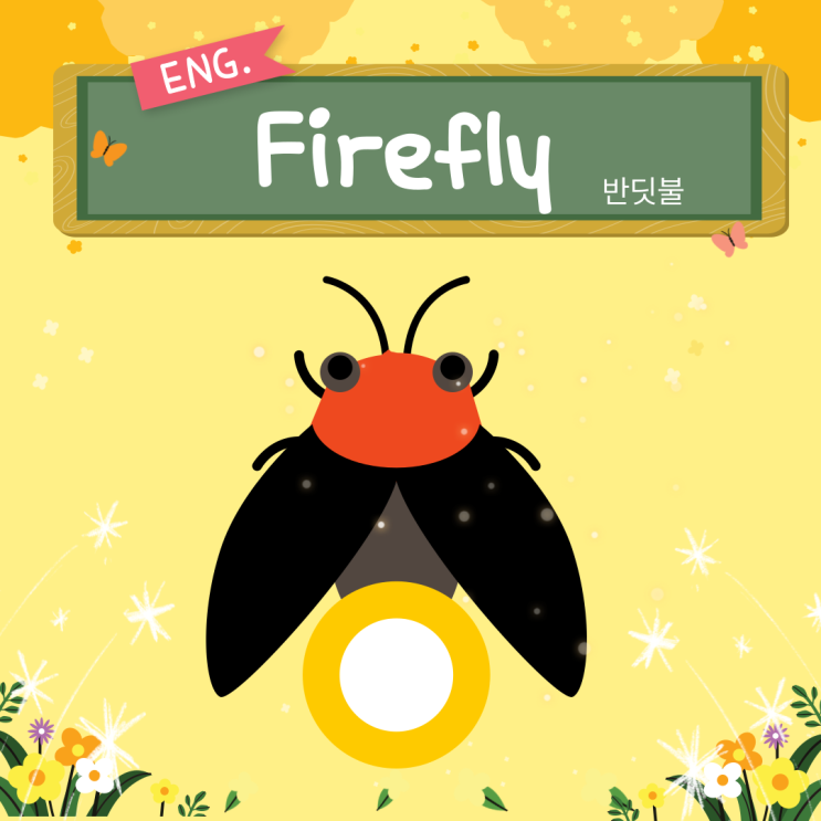  나는 개똥벌레, 반딧불 firefly에 관해 영어로
