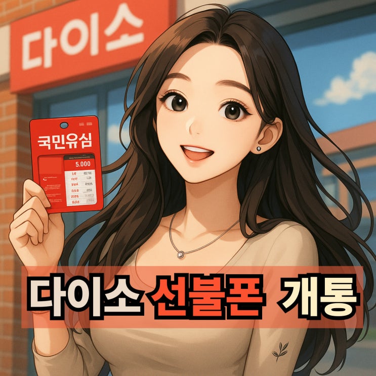  다이소 선불폰 유심 요금제와 개통 절차