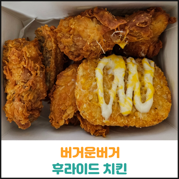  버거운버거 후라이드치킨 후기
