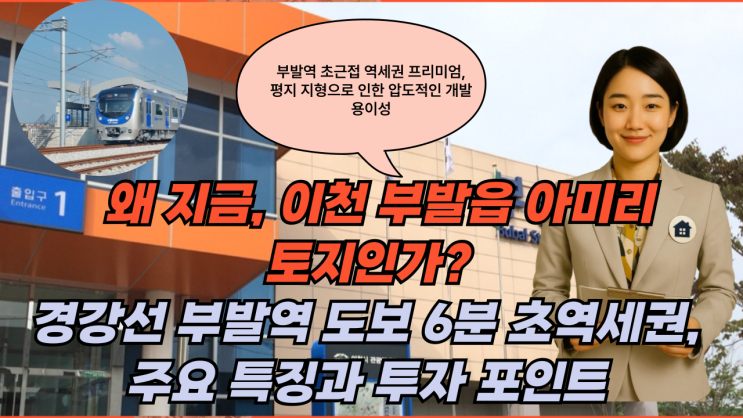  [이천 토지] 부발역세권 토지 매물! 타운하우스/상가 개발 최적지 (ft. 이천IT부동산)