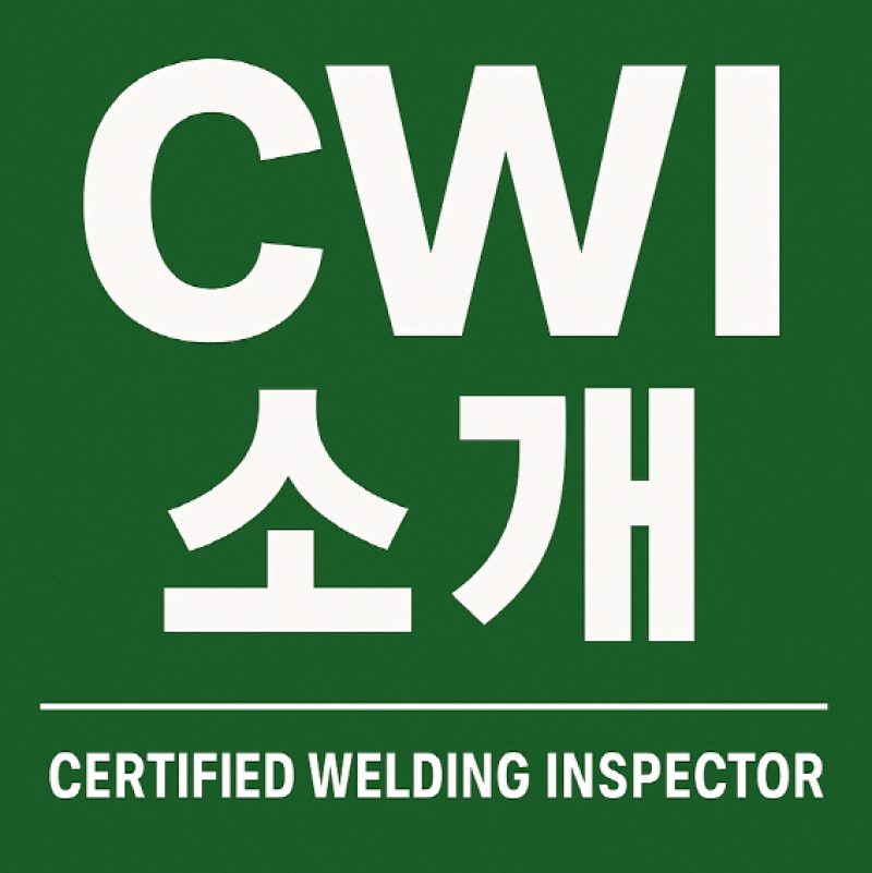 Certified Welding Inspector (CWI) 자격증을 소개합니다 : 네이버 블로그