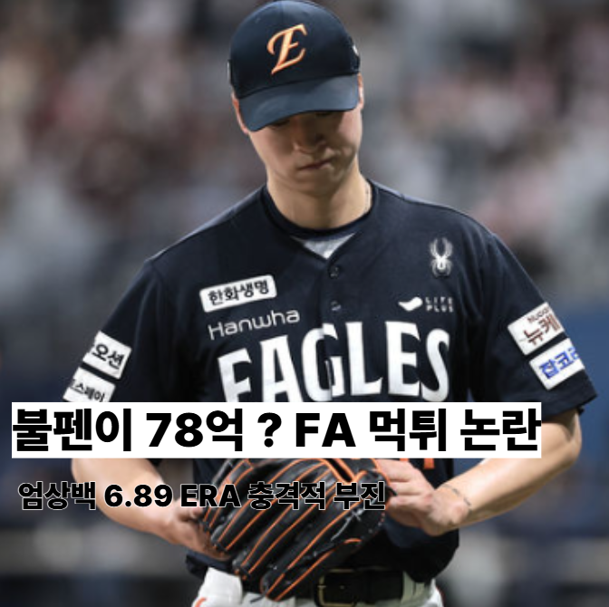 <b>엄상백 부진</b>의 끝은? 먹튀 소리 듣는 78억 불펜 투수의 현주소