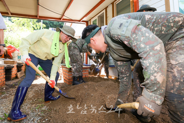  광양시, 집중호우 피해지역에 전방위 수해복구 활동 전개