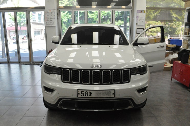  지프 JEEP 그랜드체로키 액정 버블현상 액정터치패널 교환 - 수원테크