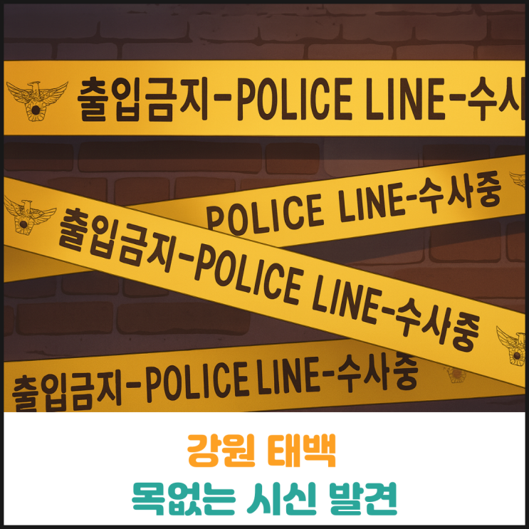  강원도 태백에서 목없는 시신 발견