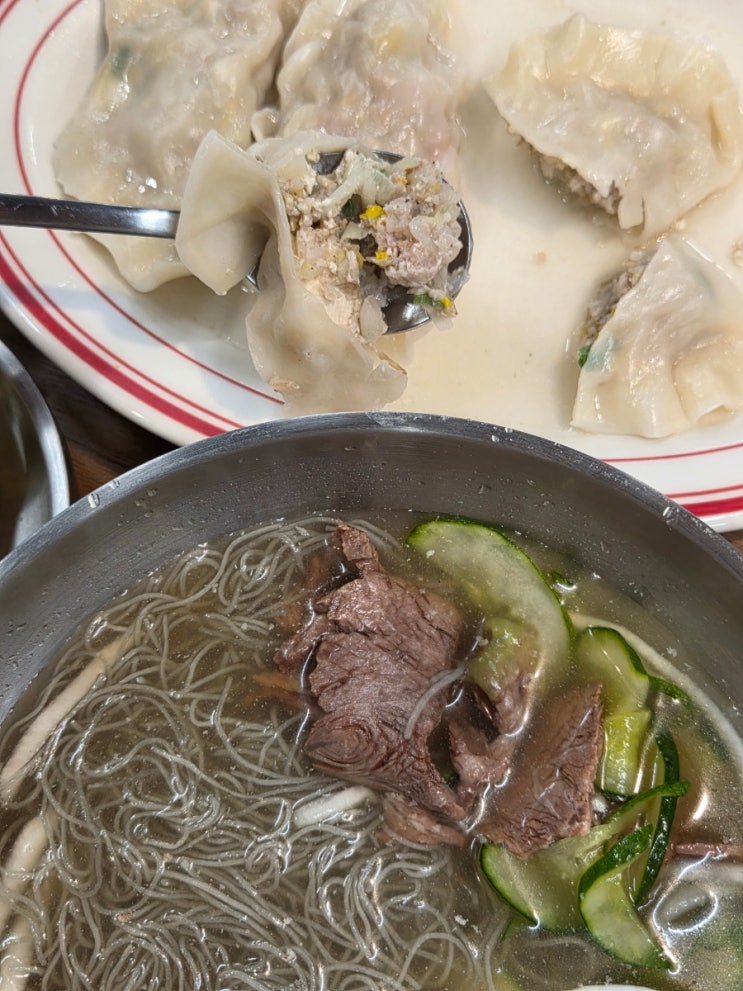  한남동 냉면 맛집 뿌서뿌서 | 순천향병원 바로 맞은편에 생긴 마당면옥 | 이북식 건진만두