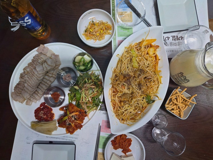  비 오는 날 해물파전과 느린마을양조장에서 즐기는 특별한 회식, 첨단시너지