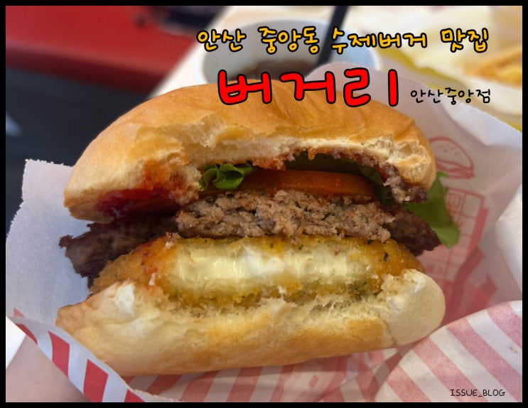  안산 중앙역 수제버거 맛집 신메뉴 통모짜치즈버거 솔직후기_버거리 안산중앙