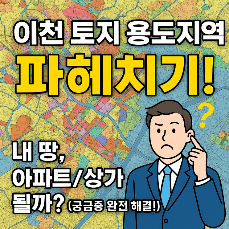  내 땅, 아파트 부지 될 수 있을까? 이천 토지 용도지역 완전 해부-이천토지
