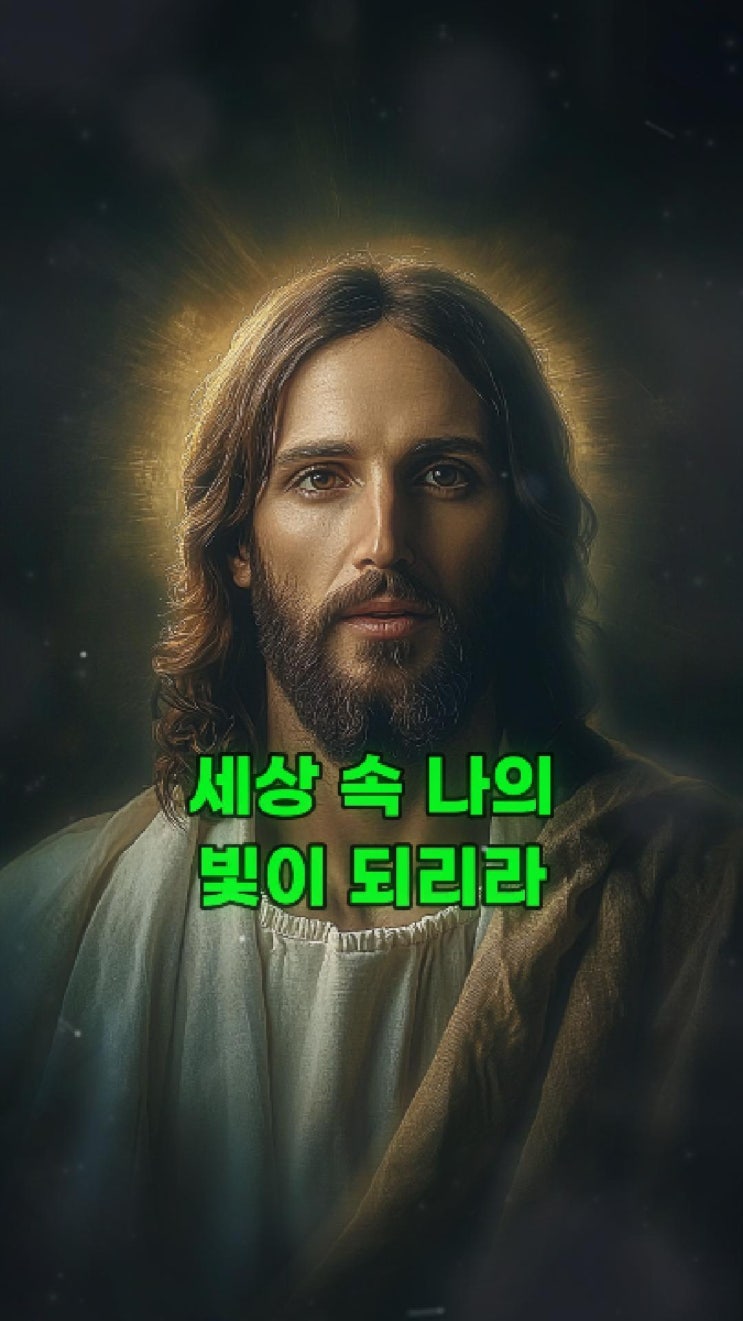 예수님의 메시지: 세상 속 나의 빛이 되리라  예수님 마음️