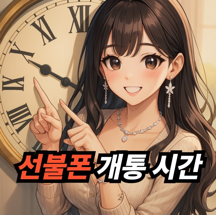  선불폰 개통시간 안내와 유심 구매 방법