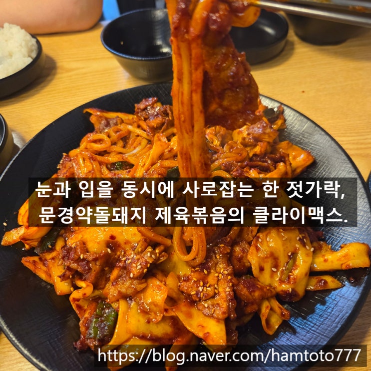  부평 회식 추천｜정현이네 인천점 문경약돌돼지 제육볶음