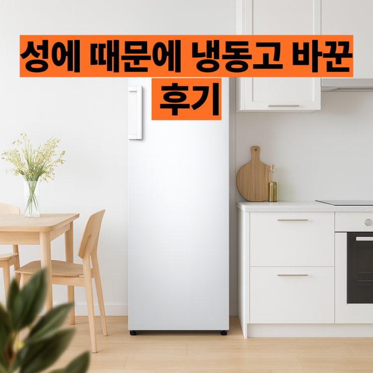  삼성 냉동고 227L RZ22CG4000WW 성에 제거 걱정 끝!