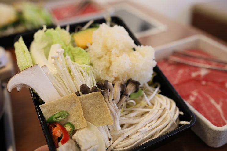  삼덕동 경대병원역 맛집 샤브샤브 '솔밭샤브' 주차