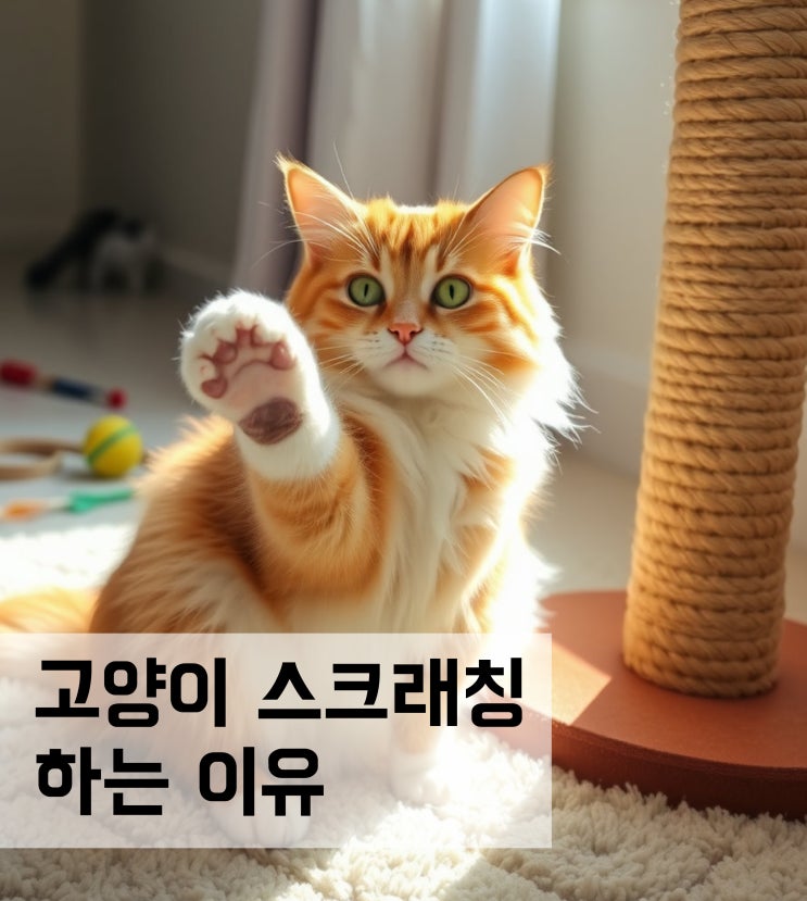  고양이 스크래칭 스크래치 스크래쳐 하는 이유?