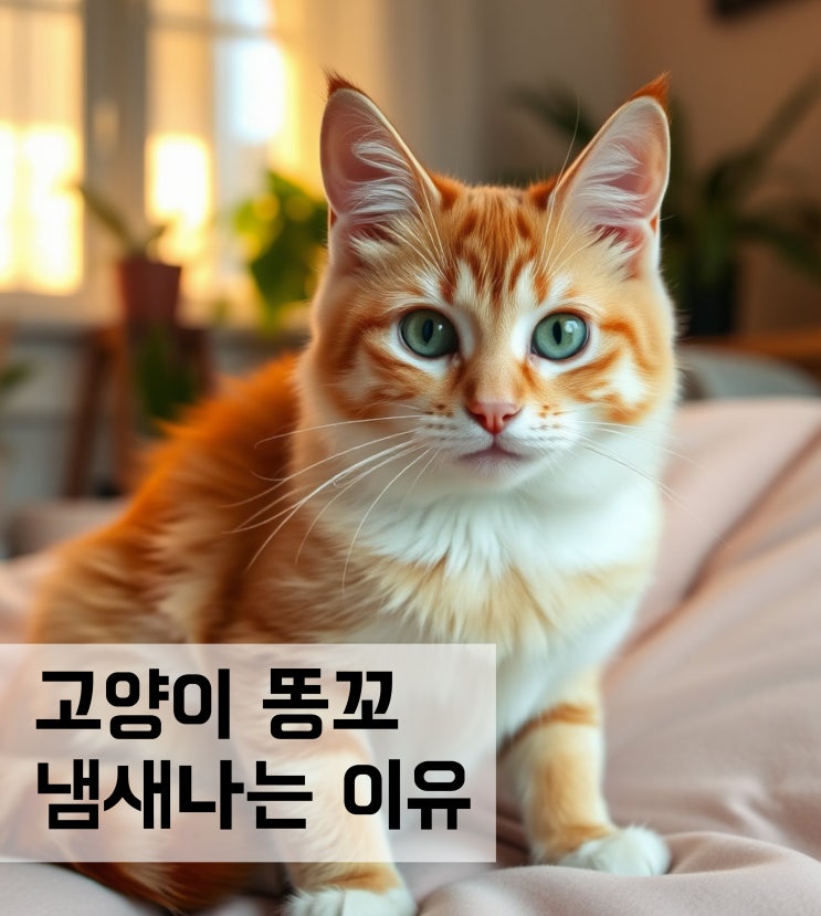  고양이 똥꼬냄새 나는 이유와 해결법