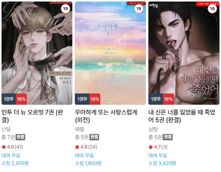  BL소설 신간) 25년 07월 25일 신간