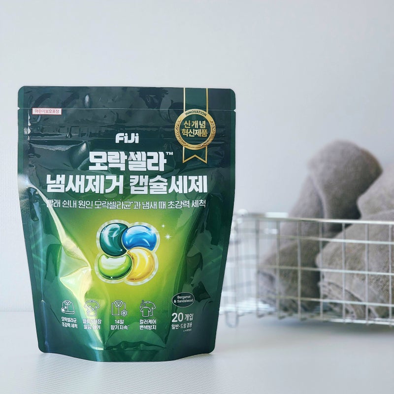 세탁 신동 신유빈 PICK 빨래쉰내 땀냄새제거 피지 모락셀라 캡슐세제