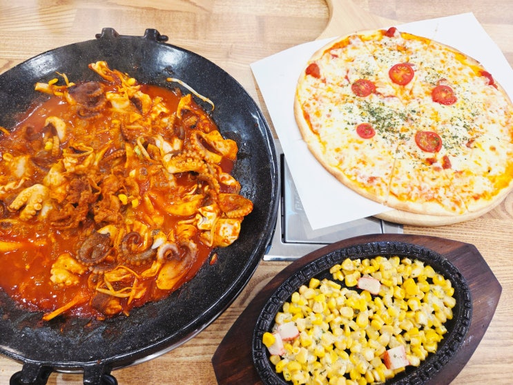  [부평 가성비 맛집] 부평역 쭈꾸미 맛집 "쭈야쭈" (feat. 우삼겹쭈꾸미 + 마르게리타 피자 + 묵사발 + 콘치즈)