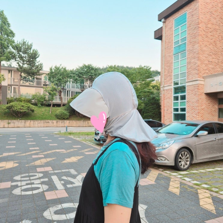  목뒤까지 가려주는 여름 햇빛가리개 자외선차단 썬캡 후기