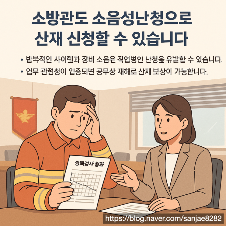  소방관도 산재 인정받을 수 있을까? 소음성난청 공무상 재해 정리