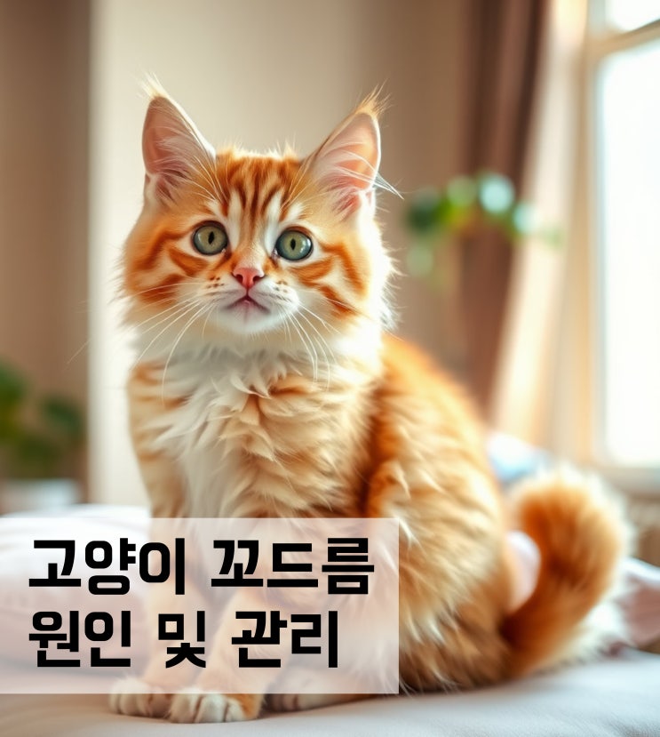 고양이 꼬드름 여드름 원인 및 관리 방법