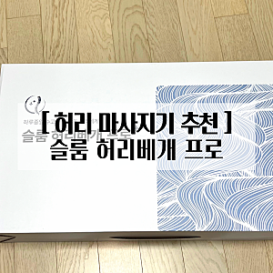 부모님 직장인 선물로 추천 슬룸 허리베개 프로 온열 마사지기 내돈내산 사용후기