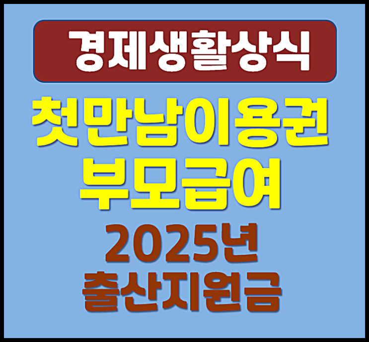 2025년 출산지원금 첫만남이용권 사용처와 신청방법 지급금액 부모급여 총정리