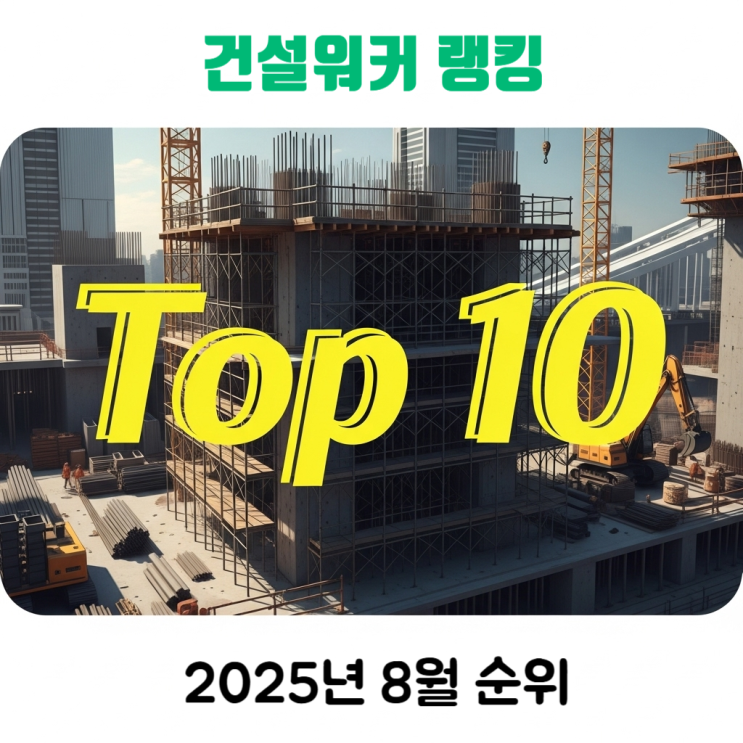  취업시장 ‘핫’한 건설사 어디? 건설워커 관심도 랭킹 8월 순위