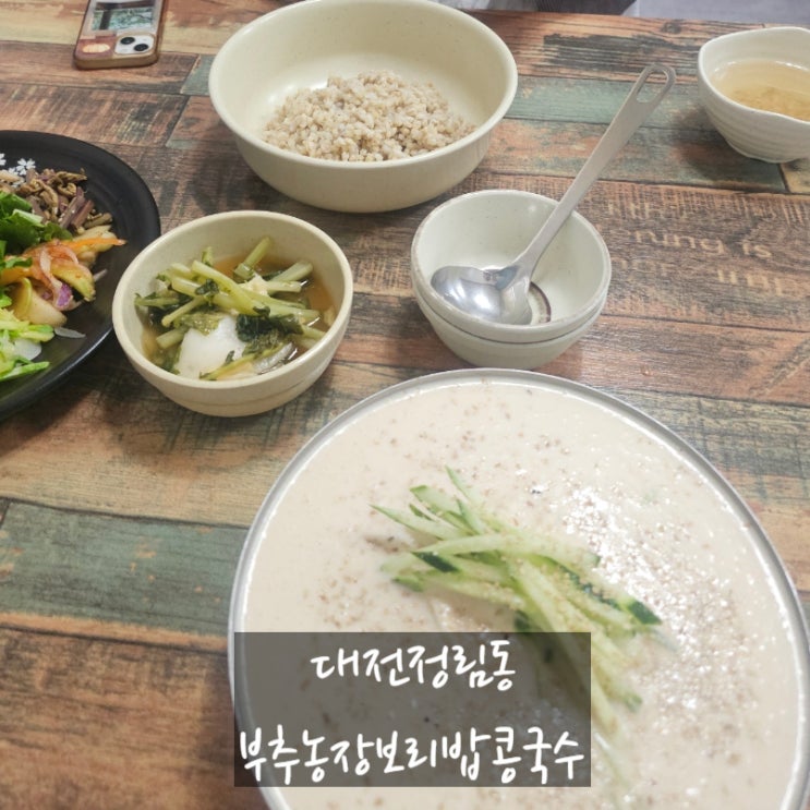  대전 정림동 부추농장, 변하지 않는 맛! 콩국수와 보리밥의 완벽한 조화
