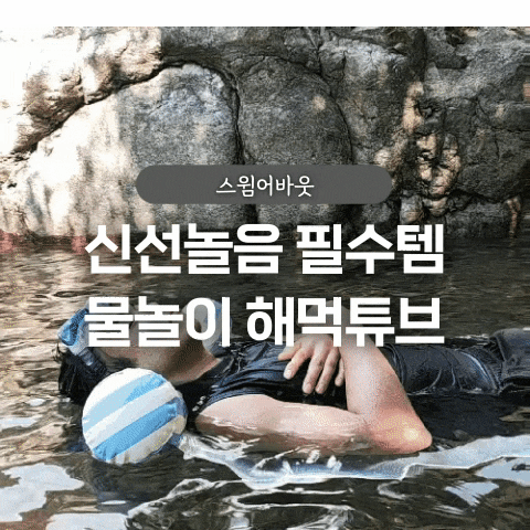  물놀이 필수템 스윔어바웃 스트라이프 해먹튜브 후기