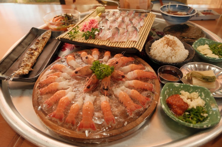  [제주 서귀포 중문 고등어회 딱새우 맛집] 퍼랭에서 제대로 한 상! 고딱세트 한 번에!