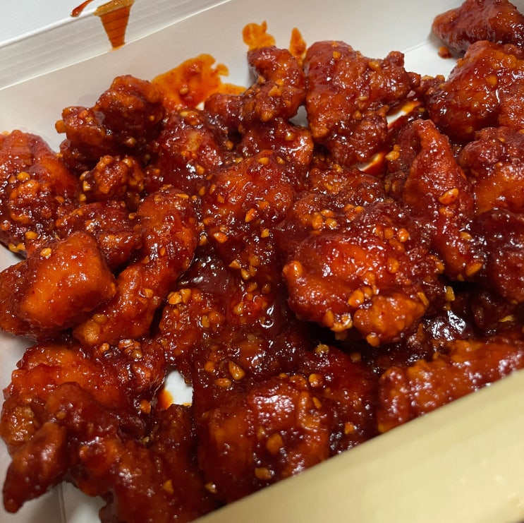  속초 중앙닭강정 하남미사직영점 순살 매운맛 가격