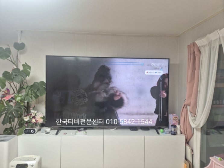  일산티비수리, tv백라이트가 오래되어 어두워짐